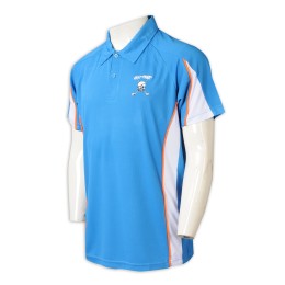 P1304   Custom polo shirt contrast sleeve Lapel color matching trading company activity 2 button croissant sleeve polo shirt manufacturer blue P1304   Custom polo shirt contrast sleeve Lapel color matching trading company activity 2 button croissant sleeve polo shirt manufacturer blue